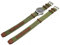 Uhrenarmband Nylon G10 Khaki field kompatibel mit Hamilton Militär Leder Nylon 20 22 mm Grün Schwarz Sand Blau Grau Vintage, 20mm