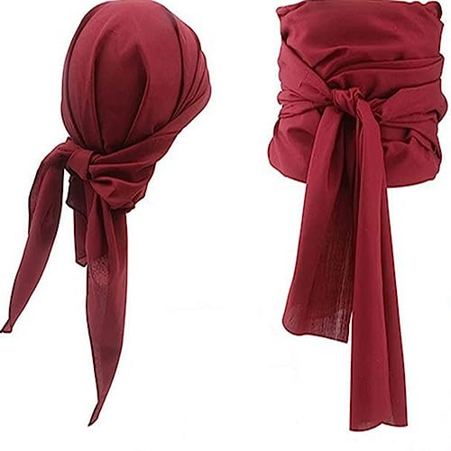 Proumhang Piraten Kostüm Zubehör Set Piraten Schärpe Gürtel Stirnband Taillengürtel Piratenkapitän Mittelalterliche Große Schärpe Piraten Kopftuch Bandanas für Halloween Kinder Erwachsene Rot