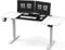 JUMMICO HöHenverstellbarer Schreibtisch 160 cm L-förmiger Schreibtisch Höhenverstellbar Elektrisch,Ergonomie Gaming Tisch(Weiß)