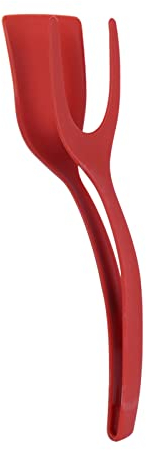 Spatule Résistante aux Hautes Températures pour œufs au Plat, Pain Cuit au Four, Barbecue, Crêpes avec Revêtement Antiadhésif, Durable et économique (Rouge)