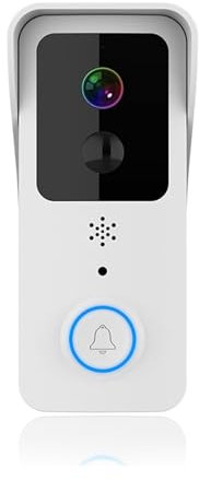 ThikK Tuya Smart Home Visual Doorbell 2.4GHz / 5G Dual WiFi Outdoor Doorbell Waterproof AC/Wireless PIR Intercom Night Vision(Option 8,A/U)
