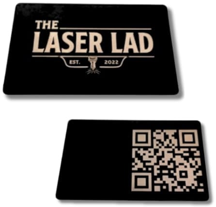 Schwarze Vollmetall-NFC-Visitenkarte – vCard, Tap-Karte (2-seitige Lasergravur)