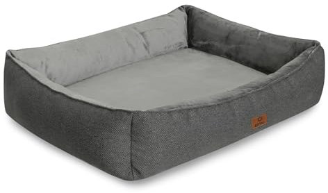 elGiga Hundebett Tommy - Innenkissen herausnehmbar & waschbar - M 90 x 65 cm