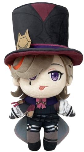 Jiumaocleu Anime Lyney Kissen mit weichen Figuren, 20 cm, Cartoon-Überwurfkissen, Sofa, Heimdekoration, Sammlerstück für Fans