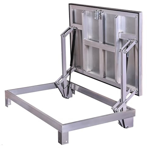 Schachtabdeckung für den Außenbereich 60 x 90(R) cm, Bodenluke Schachtdeckel Revisionsschacht Kanalschacht
