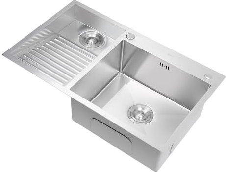 KEESUNG Lavanderia Lavanderia con Lavanderia, Lavandino in Acciaio Inox Lavandino per Bagno Lavanderia Officina Cantina Garage Slop Sink