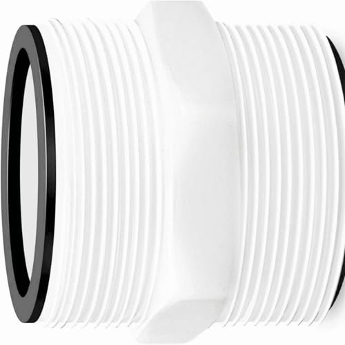 NUHFUFA 1 adaptateur avec joint d'étanchéité de tuyau de piscine de 3,8 cm, accessoire de rechange compatible avec le tuyau de pompe de piscine Intex Coleman