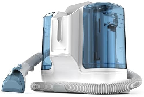 Rivenara Lavatappeti Aspirapolvere Tessuti Divani- 450 W Lava Tappezzeria Asciuga e Aspira Acqua Pulitore per Divano Tappeti Moquette Tappezzeria Scale e Auto Pulisci Lavadivani