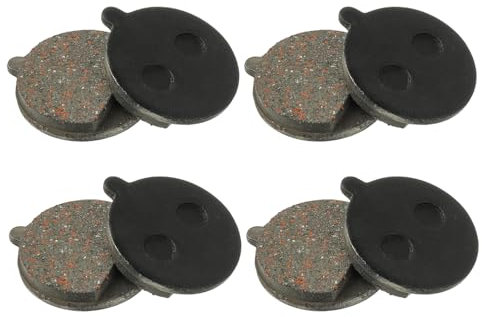 HUAREW 4 Pairs Bike Disc Brake Pad, Semi‑Metallic Resin Disc Brake Parts ，Ketone Resin Oil Disc Brake Pad Replacement Cycling Road Mountain Bike Brake Pads