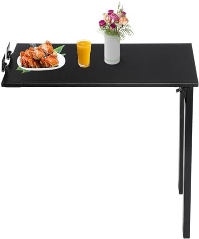 kangten Wand Klapptisch, Esstisch, Tischplatte, 75 * 40cm, Klapptisch, Bar Tisch, Küchentisch für Wand im Büro, Esszimmer, Küche, Stabiler Wandtisch mit Tischbein faltbar