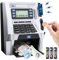 Savings Box, English Money Box with Debit Card, Real ATM Piggy Bank with Combination Lock and Fingerprint Lock, Digital Coin Bank with Voice Prompt and Coin Recognition For Boys and Girls Gifts