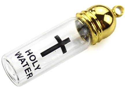 LEJIAJU Haltbarkeit Weihwasserflasche Glasgefäß Für Weihwasser Mit Stilvollem Deckel Für Religiöse Praktiken Und Geschenke