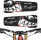 Nastro per manubrio bici - Avvolgimento per manubrio adesivo protettivo per manubrio bici | Nastro per barra in PVC impermeabile con disegno di squalo, adesivo protettivo ant