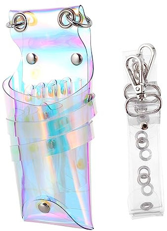 MOTHNUR 1stück Friseur Scheren Tasche Praktische Crossbody Aufbewahrung Für Haarwerkzeuge Für Friseure Mit Fächern Für Scheren Und Kämme Langlebiges Design Farbenfrohe Transparente