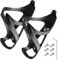 Lot de 2 porte-bidons ultra légers en fibre de carbone pour vélo – Finition mate et brillante | 25 g | Tissage 3K T800 | Maintien sûr pour route et VTT (mat)