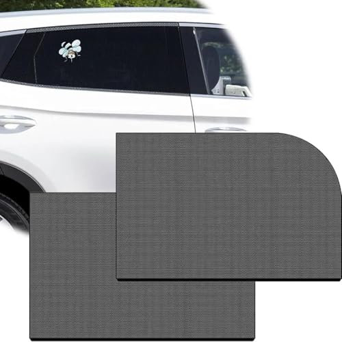 HYLGY Parasol de Coche para Toyota Corolla 2019-2022 2023 2024 2025, Parasol de Malla Transpirable, Sombrilla con Protección UV Parasoles Deslumbramiento,B-Rear 2pcs