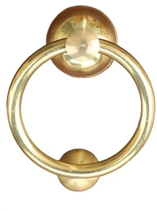 Battente Per Porta, Battente Ottone Batacchio for porta in ottone massiccio vintage, maniglia for mobili resistente for l'arredamento della casa, qualità premium, design durevole, stile retrò(80mm gol