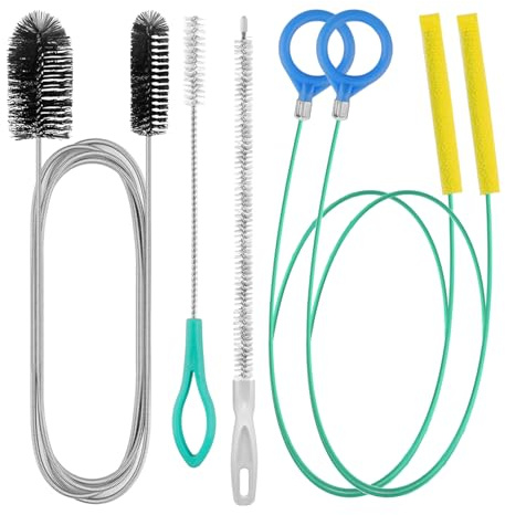 Soyoyora 5 Pcs Drain Unblocker Tools Shower Drain Unblocker Multifunctional Sink Unblocker Tool Plumbing Unclogger Tool for Bathroom Shower Kitchen Plug Hole Reusable Drain Rods