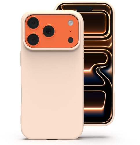 Zuvirelx Silikon Hülle für iPhone 17 Pro Max - Helles Pink | Dünne, Rutschfest, Weiches Griff, Minimalistisch, Taschenpassend, Stoßfest Handyhülle