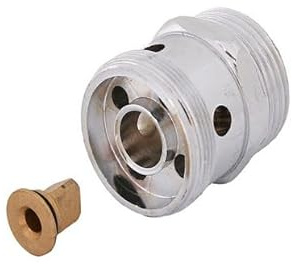 JS ROHRBELUEFTER DN20 AG 1 x AG M38x1, VERCHROMT