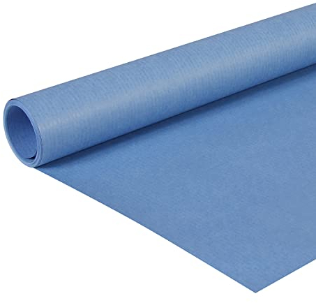 Clairefontaine 195713C Rolle (färbiges Kraftpapier, 10 x 0,7 m, 65 g, PEFC, ideal für Ihre Bastelprojekte) 1 Stück blau