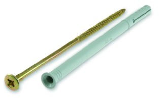 suki 40 Stück Nageldübel 8 x 100 mm Nylon mit Nagel, 3011357