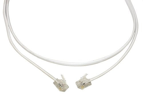 Aerzetix Cavo telefono RJ11 6P4P ADSL per modem Internet, 15 m