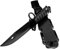 Rubber Johnnies Black Commando Survival Knife, NOT REAL, Hard Plastic, Movie Prop, SAS, Army, US Marine, Fancy Dress, Dress Up Accessory