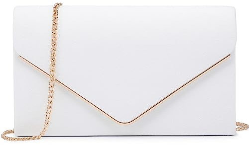 Dasein Women Faux Suede Evening Clutch Bags Formal Party Clutches Wedding Purses Cocktail Prom Clutches