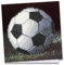 Ideen mit Herz Diamond-Painting-Grußkarte | 16 x 16 cm | 370 g/m² | inkl. Umschlag & Werkzeug (Fußball)