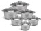 EDENBERG 12 TLG Topfset Induktion, Edelstahl Kochtopf Set Induktion | Induktions Töpfe Set, Töpfe Induktion, Kochtöpfe für Induktionsherd | Topfset Edelstahl, Kochtopfset, Topfset induktionsgeeignet
