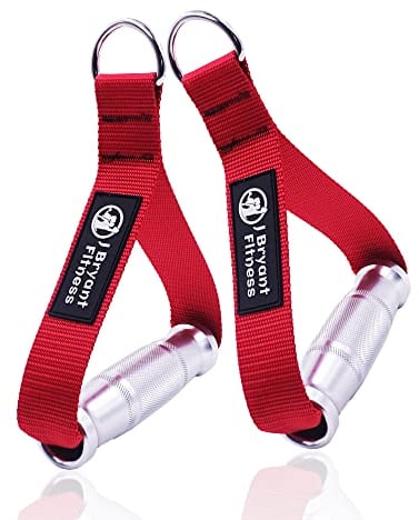 J Bryant Fitness Cable Machine Attachment Handles for Heavy Duty Metal Gym Handles Aluminum Alloy Handle Grips Durable Workout Handles for Resistance Bands Pulley LAT Pull Down System