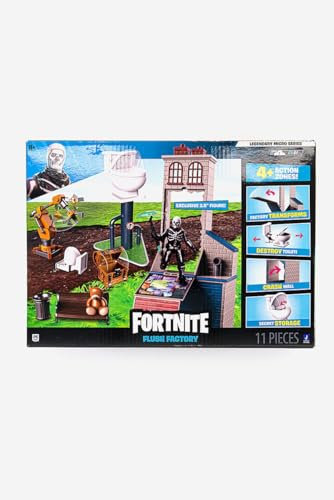 Fortnite Micro Legendary Series Poi Flush Factory FNT0990 - Comprend Un Jeu de Jeu, des Accessoires et Une Figurine Skull Trooper de 6,3 cm, Multicolore