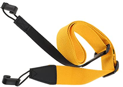 Vaguelly Ukulele- Gurt Keine Bohrer Verstellbarer Ukulele- Schultergurt ohne Stanzen mit Doppelten J- Haken Baumwollclip auf Ukulele- Gürtelclip- auf Gitarre Ukulele- Gurt für Kinder Erwachsene