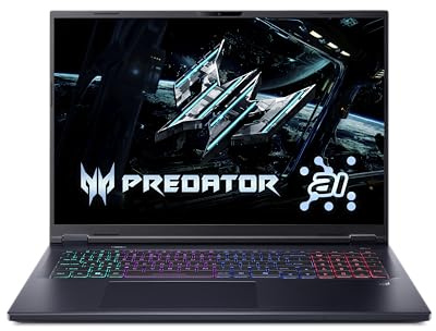 Acer Predator Helios Neo 18 AI | Gaming Notebook | Core Ultra 9 | RTX 5060 | 18 WQXGA IPS 165Hz | Core Ultra 9 275HX | RTX 5060 8GB | 32GB RAM | 1TB SSD | Windows 11 Home | QWERTZ