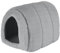 Me and My Pet Soft Fluffy Grey Fleece Igloo Bed for Cat or Kitten or Puppy Dog