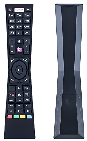 GOUYESHO RM-C3184 Telecomando di ricambio adatto per JVC TV compatibile con LT-24VH52J LT-32VF52J LT-32VH53I LT-39VF52J LT-43VF52J LT-43VU72A LT-49V57JF LT-65V73AU
