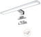 YIQAN Lampada da specchio a LED per bagno, 14W, 1400 lm, 60 cm, 3000K, montaggio 3 in 1, IP44, 230 V, lampada da specchio da 600mm, nessuna luce tremolante per armadietto da bagno