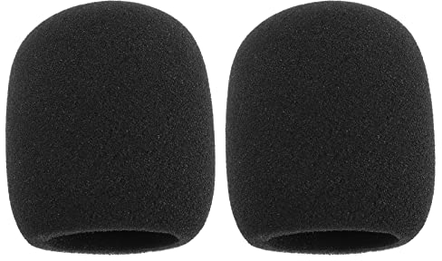 eMagTech 2 filtri pop per microfono SM58, compatibili con microfono Shure SM58, PGA48-XLR, PGA48, SM58, Beta58A, SM48, SM58-S, SM58-CN, 7,6 x 6,5 cm, colore: nero