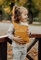 Marsupi Mini Puppentrage - Babytrage für Puppenmamas und Puppenpapas ab 2 Jahren - Baby Spielzeug - Bio-Baumwolle, Butterscotch