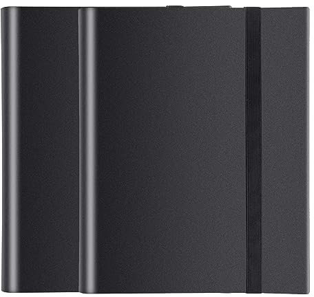 2 STÜCKE Sammelkarten Album,432 Pockets sammelalbum 24 Seiten,Wasserdichter Ordner Karte Sammelmappe ist beste Geschenk für Weihnachten, Kindertag und Geburtstage(Schwarz x2)