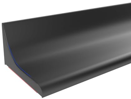 Barriera doccia ferma acqua, Silicone Bagno Acqua Barriera per Doccia a Bordo Vasca, Pieghevole Doccia per Barriera Stop Acqua Soglia, Bordo Doccia per Bagno (Nero, 1.5M)