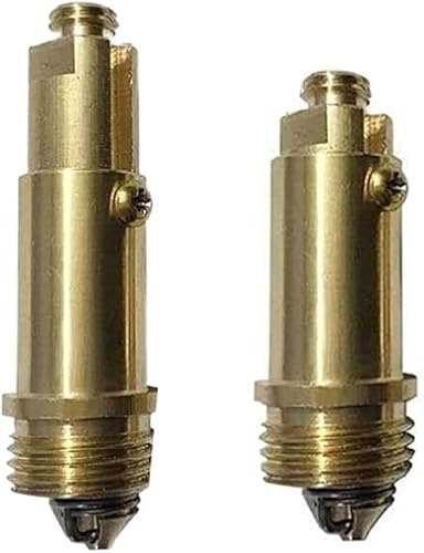 RUIAN Tapón de resorte de latón con perno emergente para desagüe de lavabo de baño, 2 unidades
