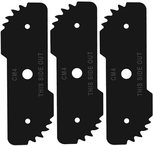 Adozsb Lame de bordure 243801-02 compatible avec Black & Decker LE750, LE710, LE760 Craftsman modèle CMEED400 243801-00, 243797-00, 40-519 EH1000 Type 5 12 A bord porc ger (lot de 3)