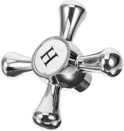 Hemobllo Zinklegierung Wasserhahngriff Küchenarmaturen Ersatzgriff Heißer Wasserhahnknopf Griff