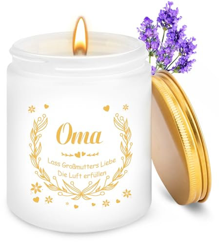 Geschenke für Oma Duftkerze Geschenk, Muttertagsgeschenk für Oma Personalisierte Kerze Geburtstagsgeschenk für Oma, Geschenke für Frauen, Beste Oma Geschenk Muttertag