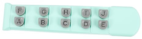 Mikinona Gitarre Fingertrainer Für Anfänger Verstellbares Fingertrainingstool Zur Verbesserung Der Fingerflexibilität Und Präzision Geeignet Für Effektives Üben Ohne Gitarre Tragbar