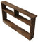 GUAWJRZDP Mesa Consola De 2 Niveles, Recibidor Mesa De, Mesa Auxiliar Mueble De Madera, Mesas De Sofá Estrechas Y Largas, Mesa De Consola Recibidor, Color Nogal Rústico(L80cmxW20cm/31.4x7.8in)