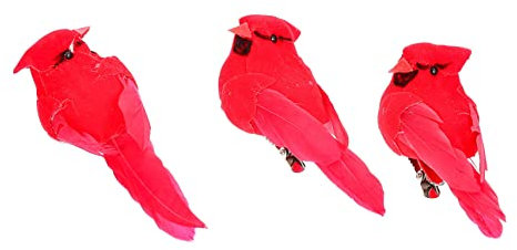 STOBAZA 18stücke Teiliges Lebensechter Vogelornamente Für Garten Und Balkon-Dekoration Kreative Und Auffällige Accessoires Natürliche Verschönerung