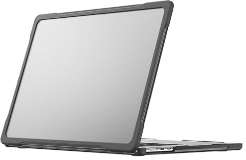 Étui pour tablette PC Coque Compatible with MacBook Air 15 version 2023 2024 M3 A3114 M2 A2941, coque rigide double couche de protection en TPU Compatible with MacBook Air 15 M3 A3114 Protection(Tra